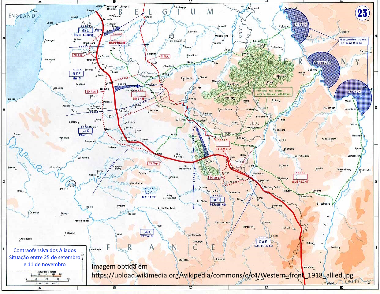 Western front 1918 allied