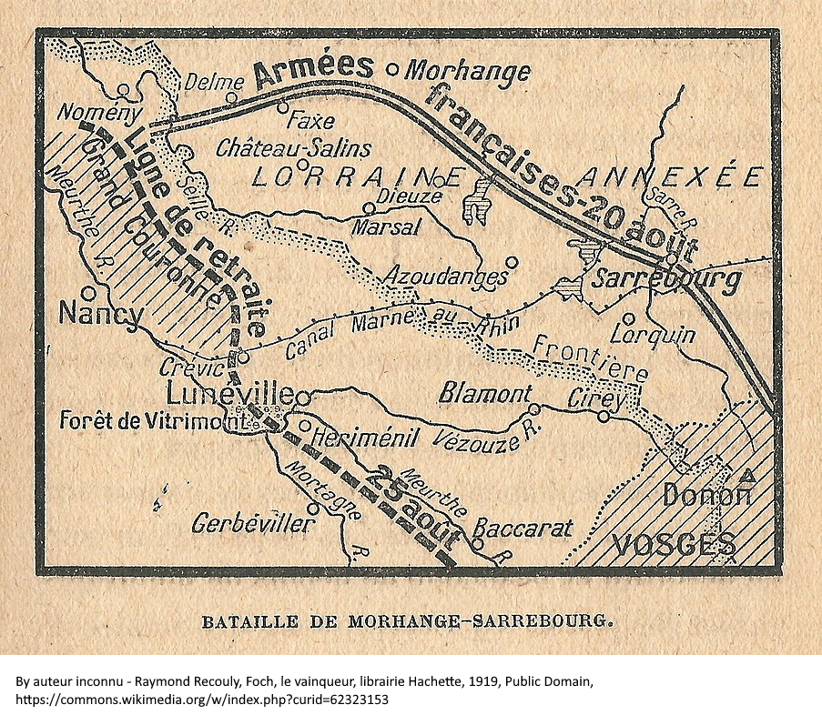 903px Recouly 1919 Foch le vainqueur 1 bataille de Morhange Sarrebourg