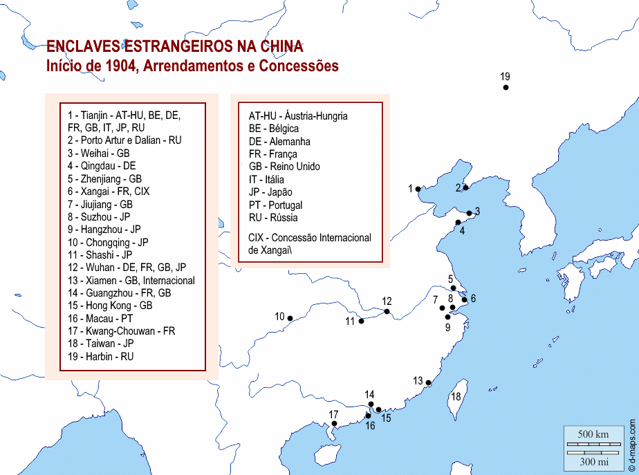 Enclaves China 1904